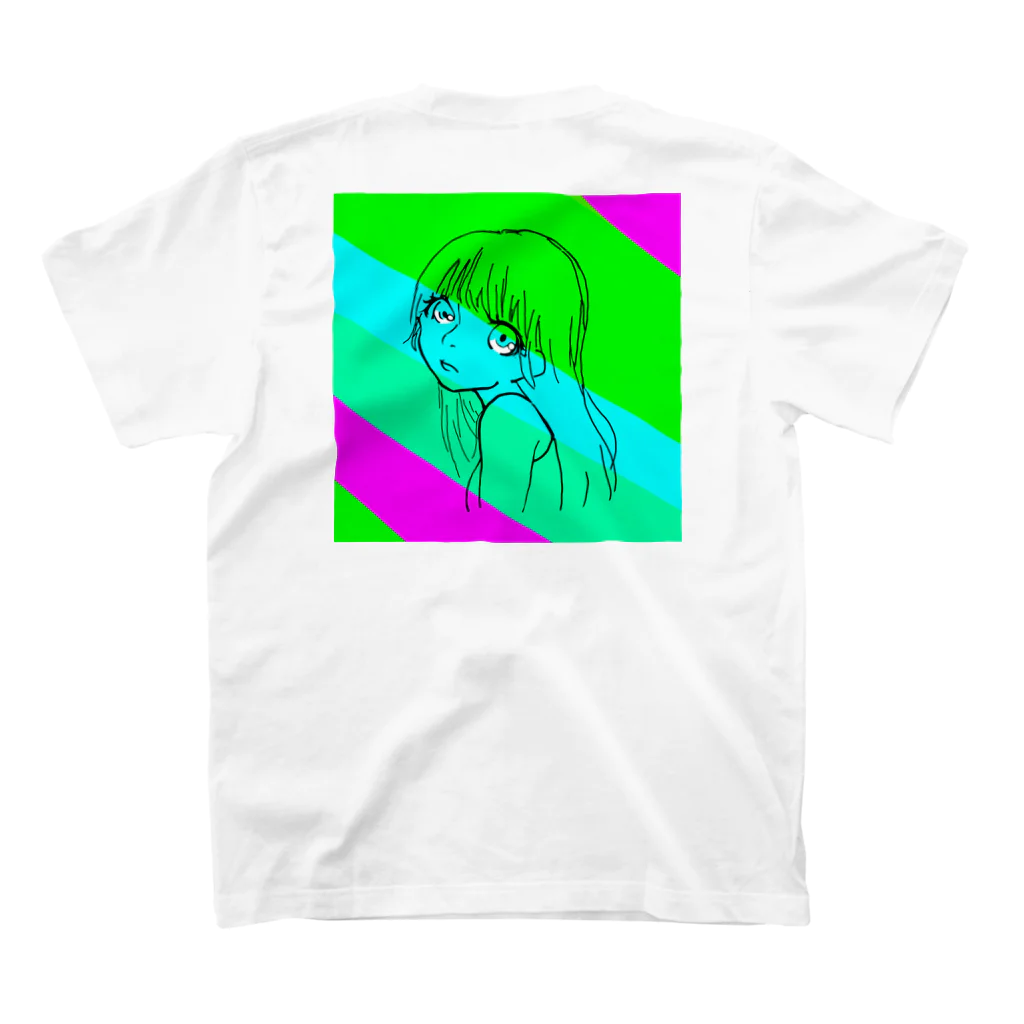 Tgsのメンヘラ女の子 スタンダードTシャツの裏面