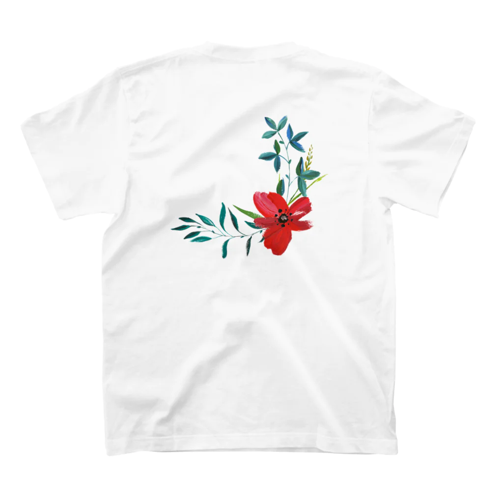 volcoのFlower スタンダードTシャツの裏面