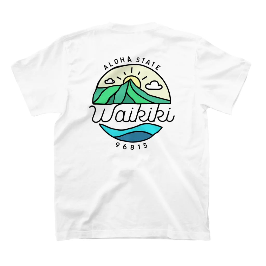 General Tshirts StoreのAloha State "Waikiki" バックプリント スタンダードTシャツの裏面