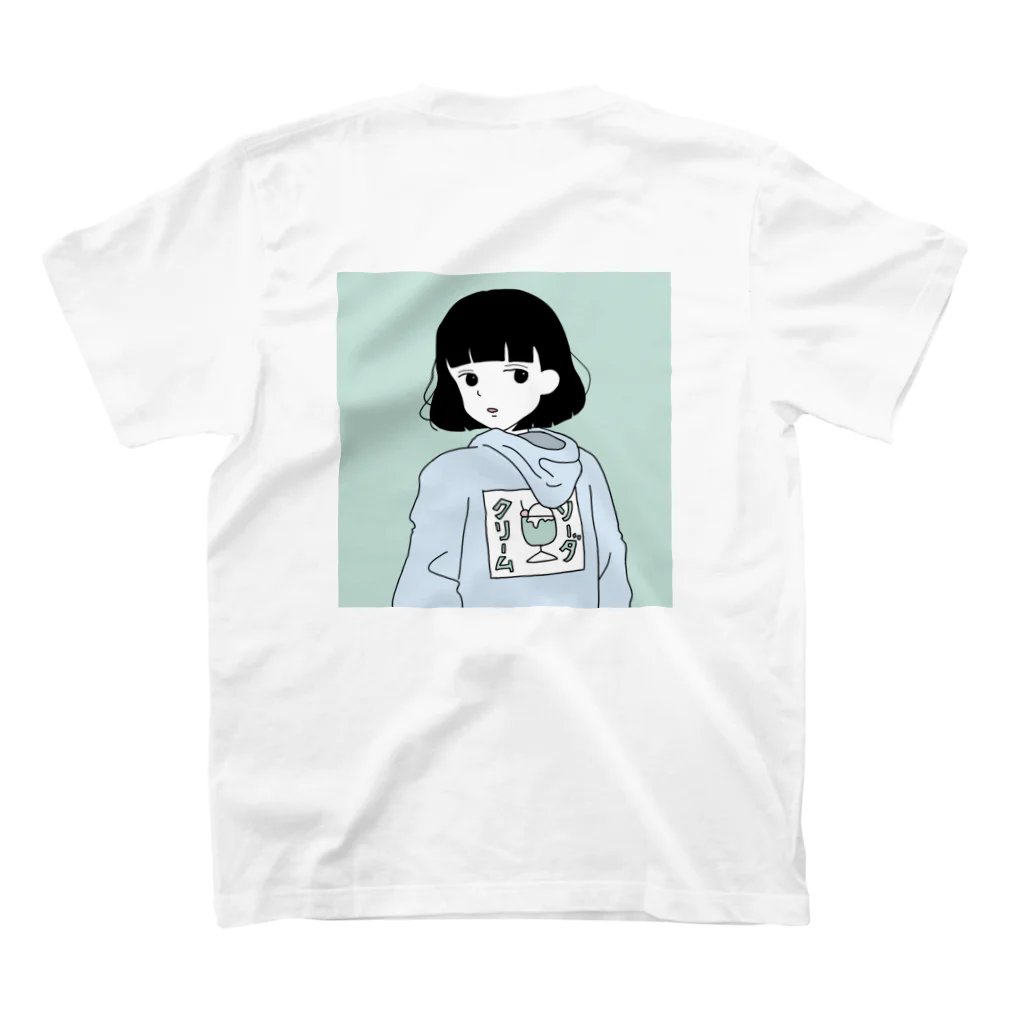 僕の好きな女の子のクリームソーダ スタンダードTシャツの裏面