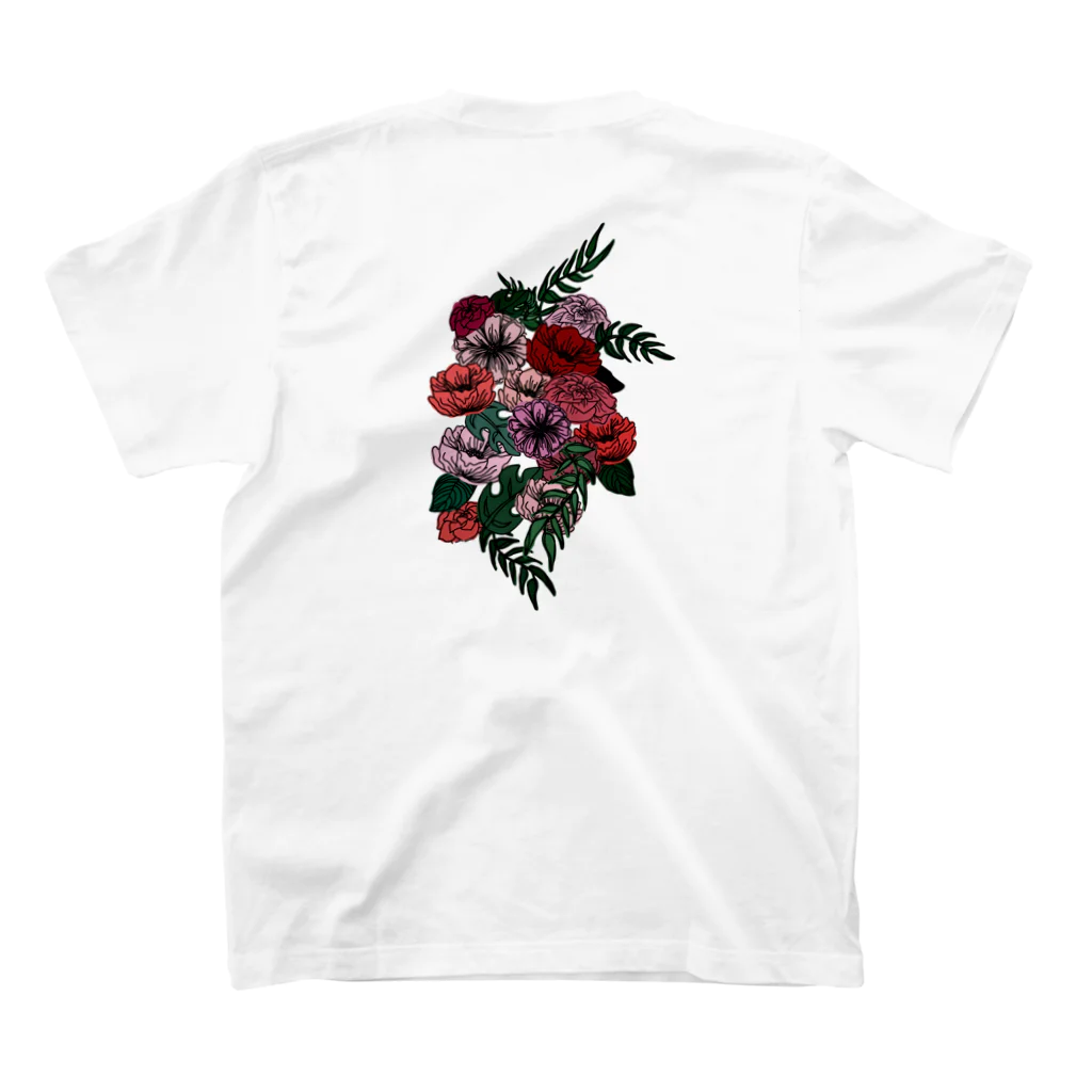 BITCHBITCHEDBITCHESのBITCH BITCHED BITCHES ROSE AND FLOWER スタンダードTシャツの裏面