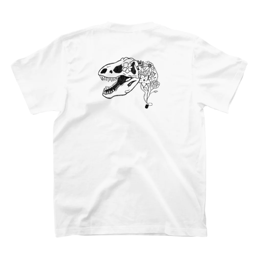 瀧の恐竜と植物 Regular Fit T-Shirtの裏面