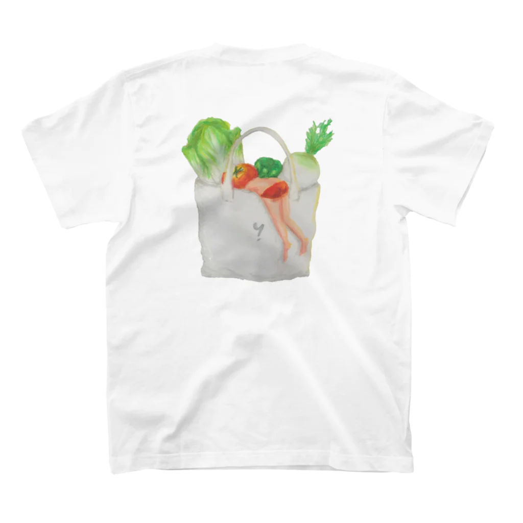 𝙮 𝙪 𝙮のshopping bag  Regular Fit T-Shirtの裏面