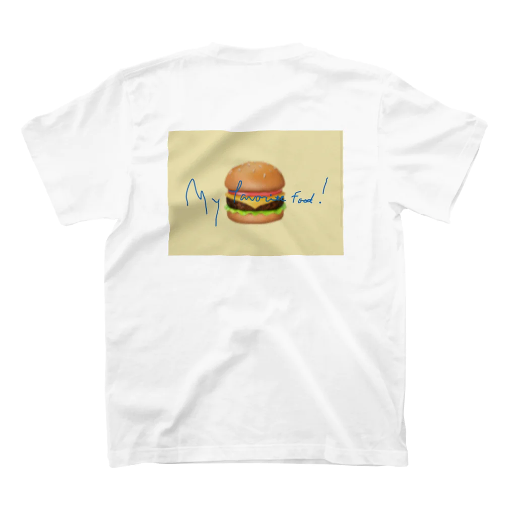 yoshinowatanabeの絵文字hamburger スタンダードTシャツの裏面