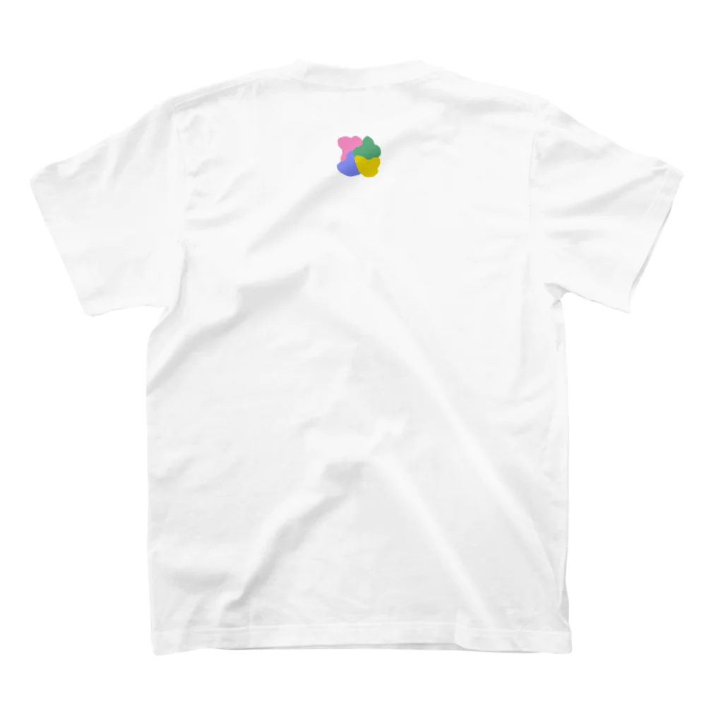 アッチムイテホイのover the moon スタンダードTシャツの裏面