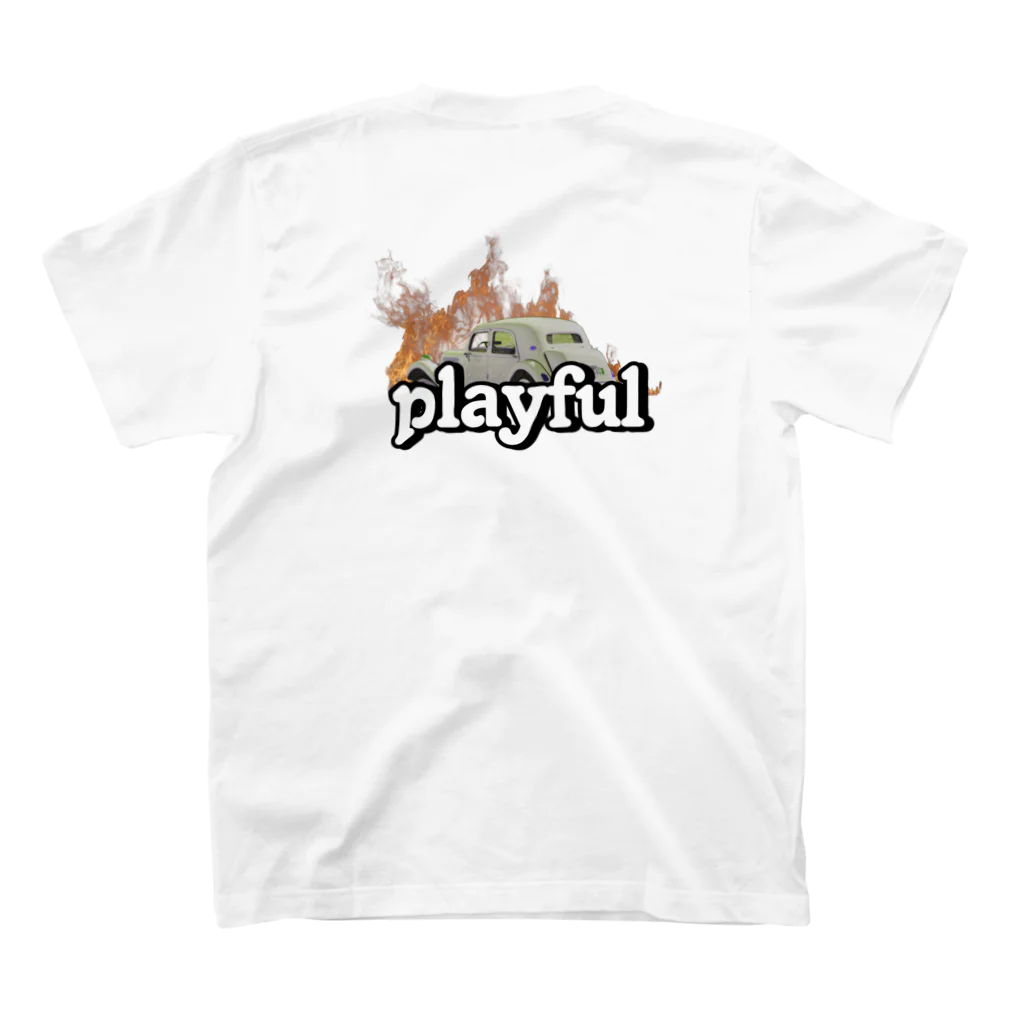 playfulのP Tシャツ スタンダードTシャツの裏面