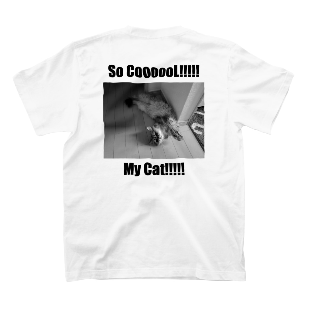 うつみのSo Cool My Cat! ~ebizori~ T-Shirtの裏面