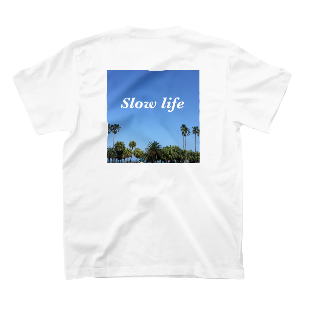 Knt_garageのSlow life スタンダードTシャツの裏面