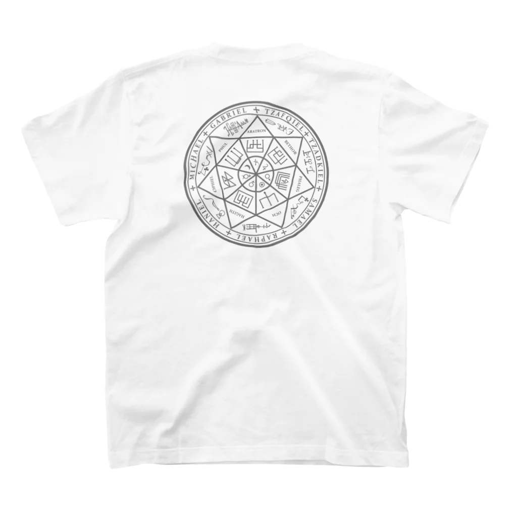 CONGLADの7芒星（backプリント） スタンダードTシャツの裏面