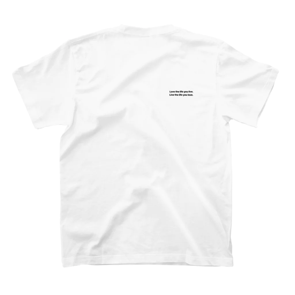 世界を旅するTシャツ屋さんのKorea flight T-shirt  Regular Fit T-Shirtの裏面