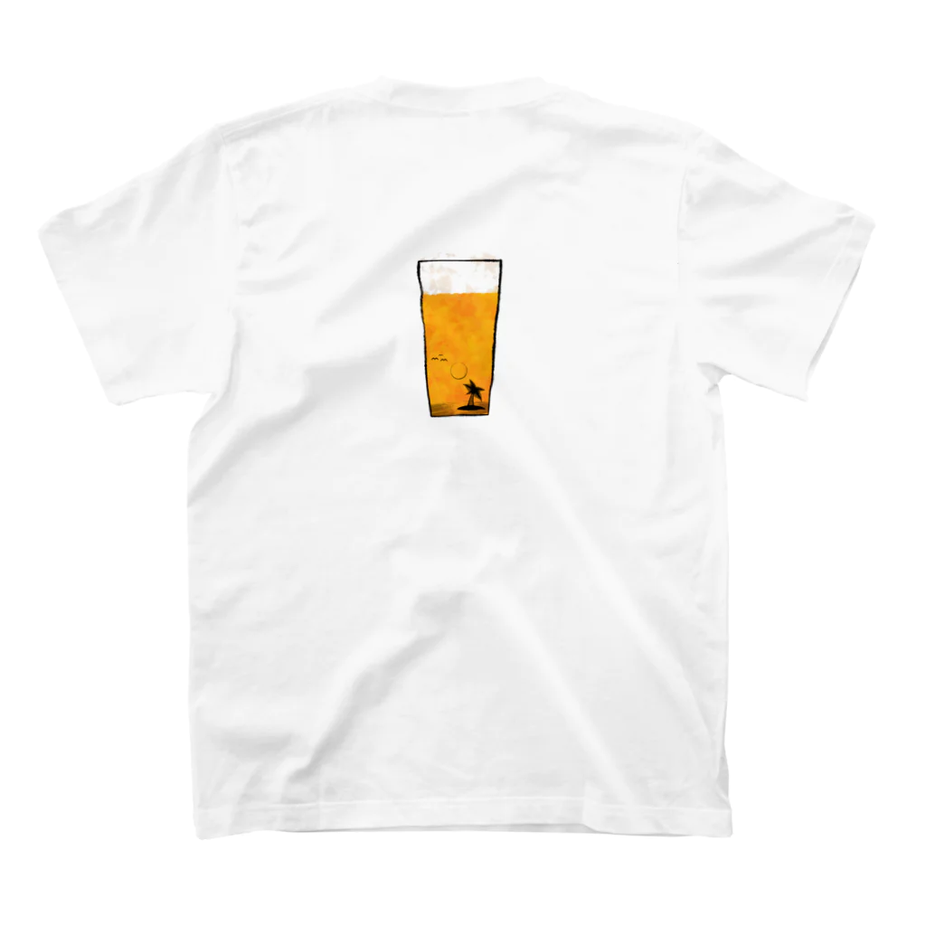 4104ykのサンセットビール スタンダードTシャツの裏面