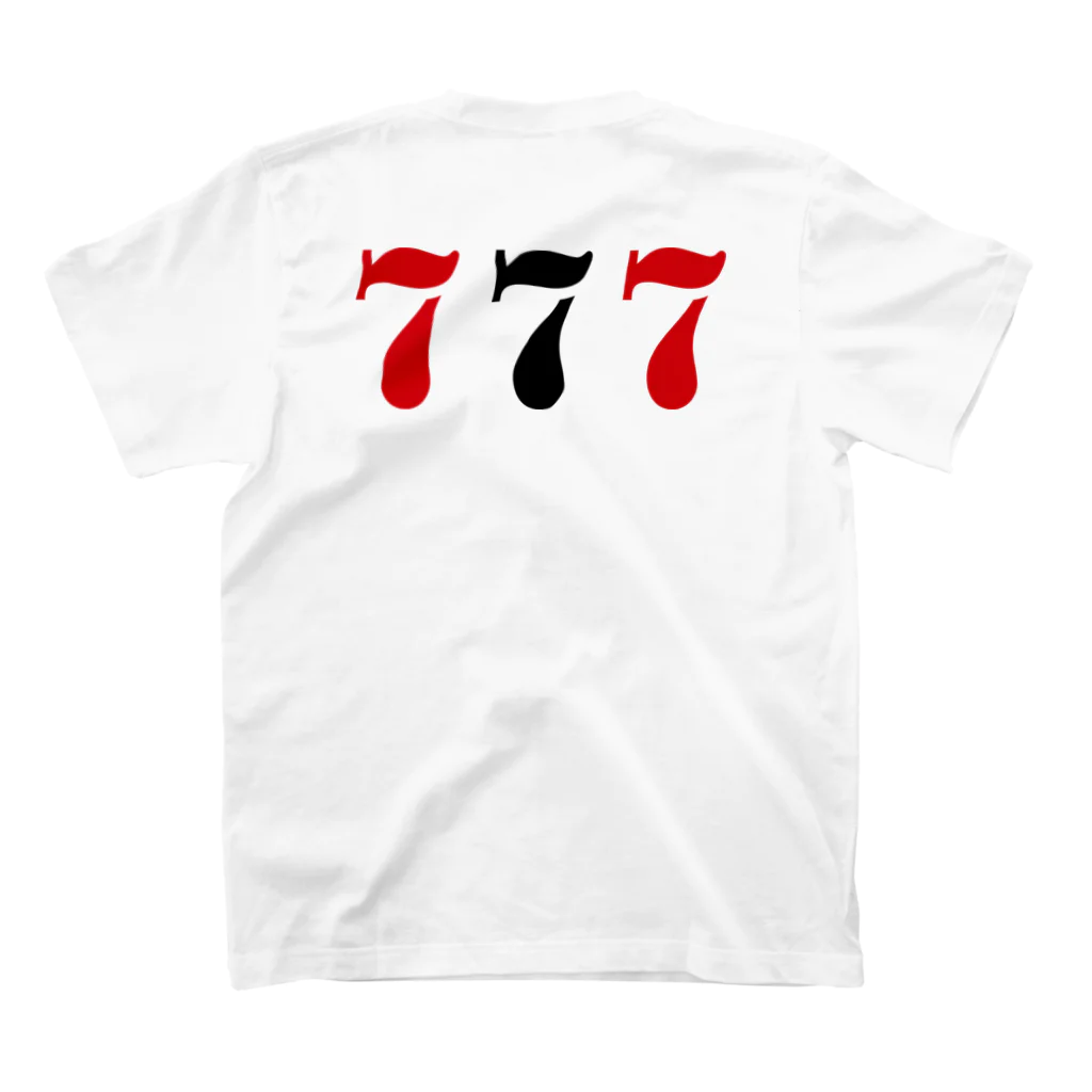 日本人の777 スタンダードTシャツの裏面