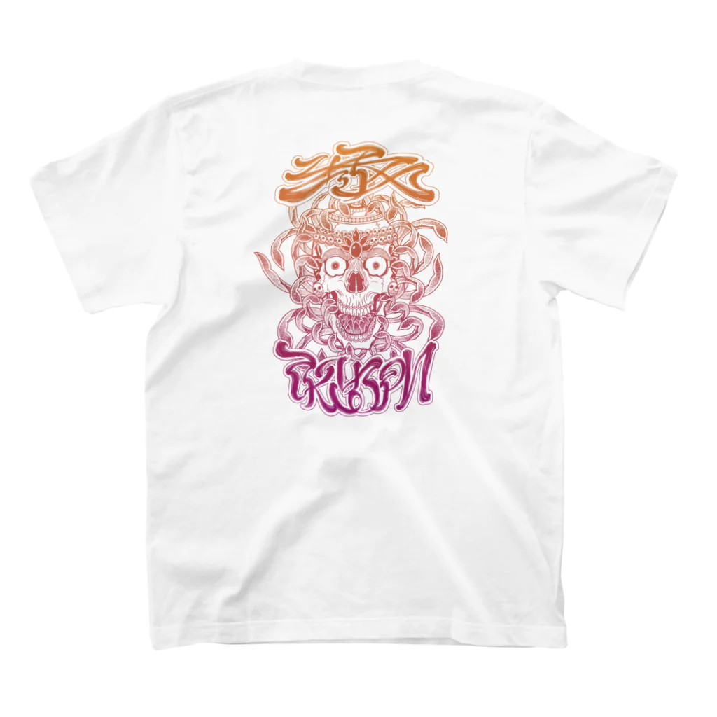 Y's Ink Works Official Shop at suzuriのY'sロゴ Skull T (Color Print) スタンダードTシャツの裏面