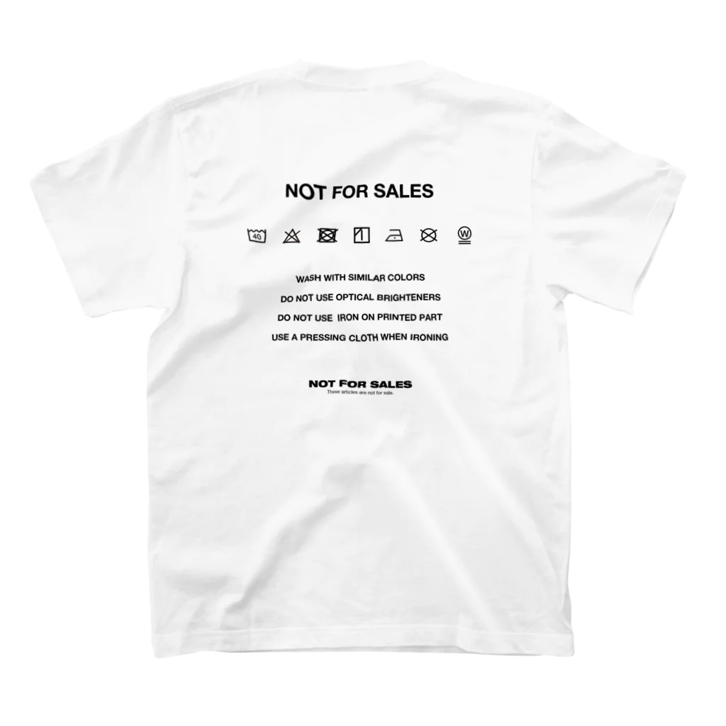 NOT FOR SALESの#NOT FOR SALE 2 スタンダードTシャツの裏面