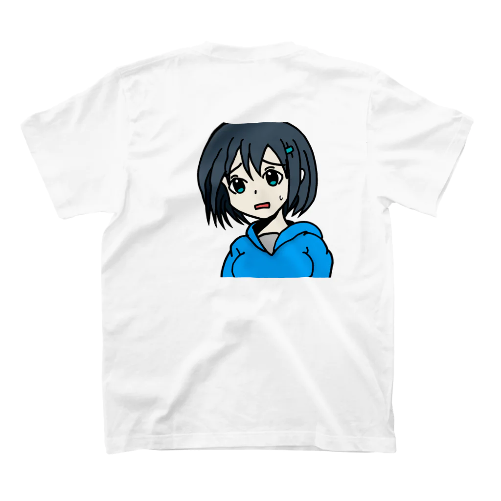 SUICIDE GEEKの心配性で優しい女の子 Regular Fit T-Shirtの裏面