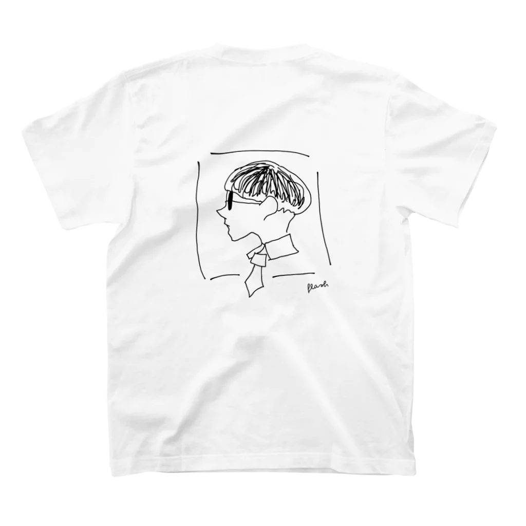 ganariyaのソフトマッシュくん スタンダードTシャツの裏面