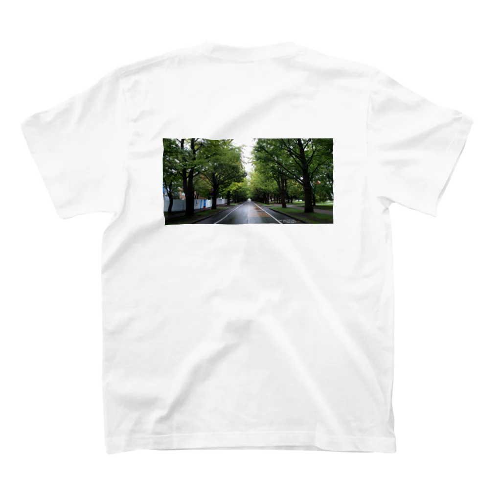 旅する牛乳屋のa road スタンダードTシャツの裏面