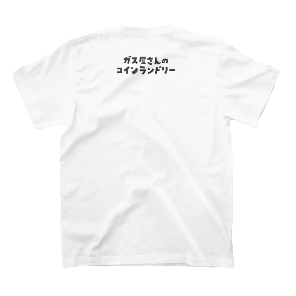 commu_de_roomのコインランドリー屋のカラフルくん Regular Fit T-Shirtの裏面