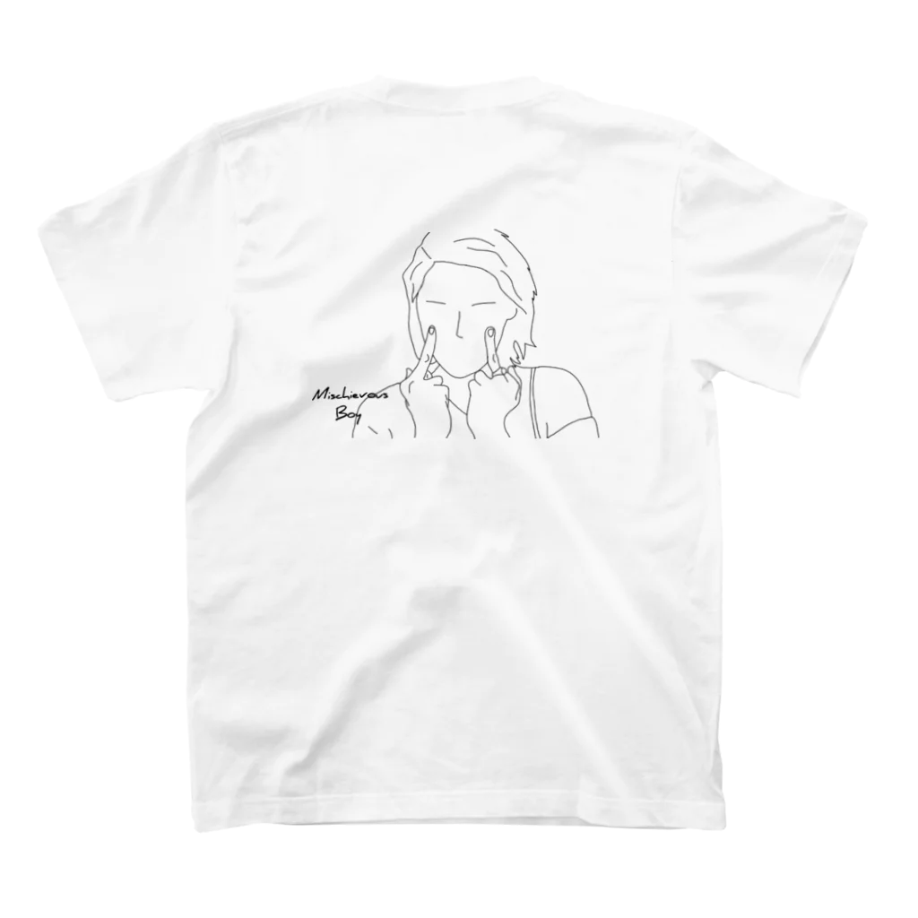 Mischievous Boy_いたずらっ子のmischievous_boy スタンダードTシャツの裏面