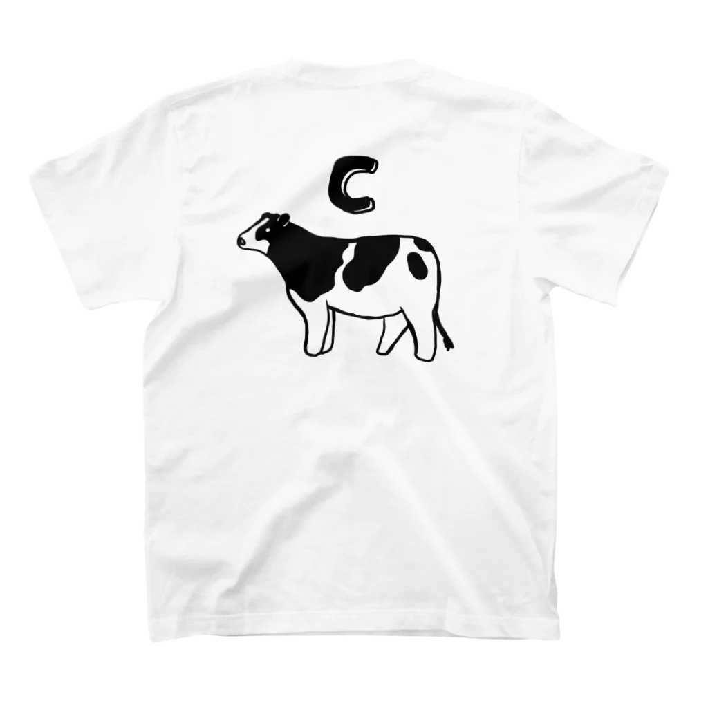 ミュータントモエの［C］COW スタンダードTシャツの裏面