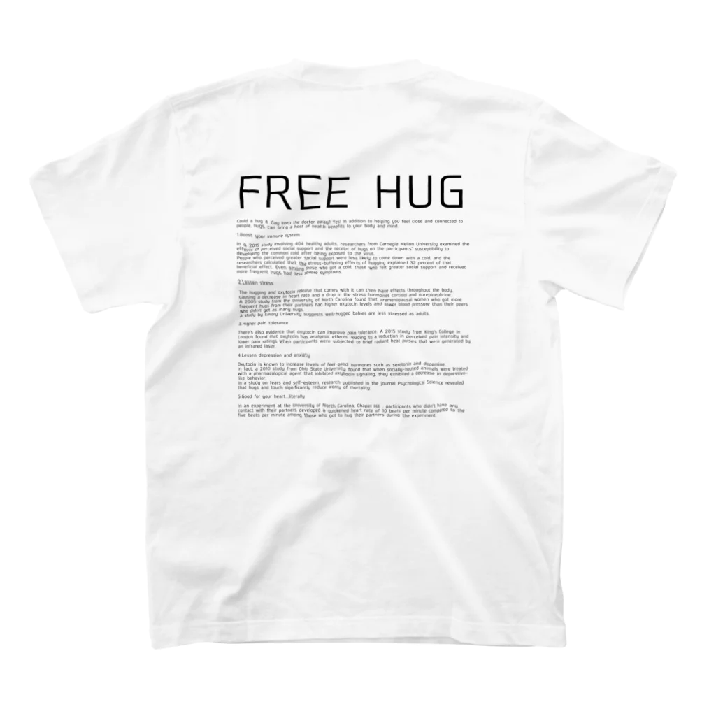 chichi1123のFree Hug カンガルー Regular Fit T-Shirtの裏面