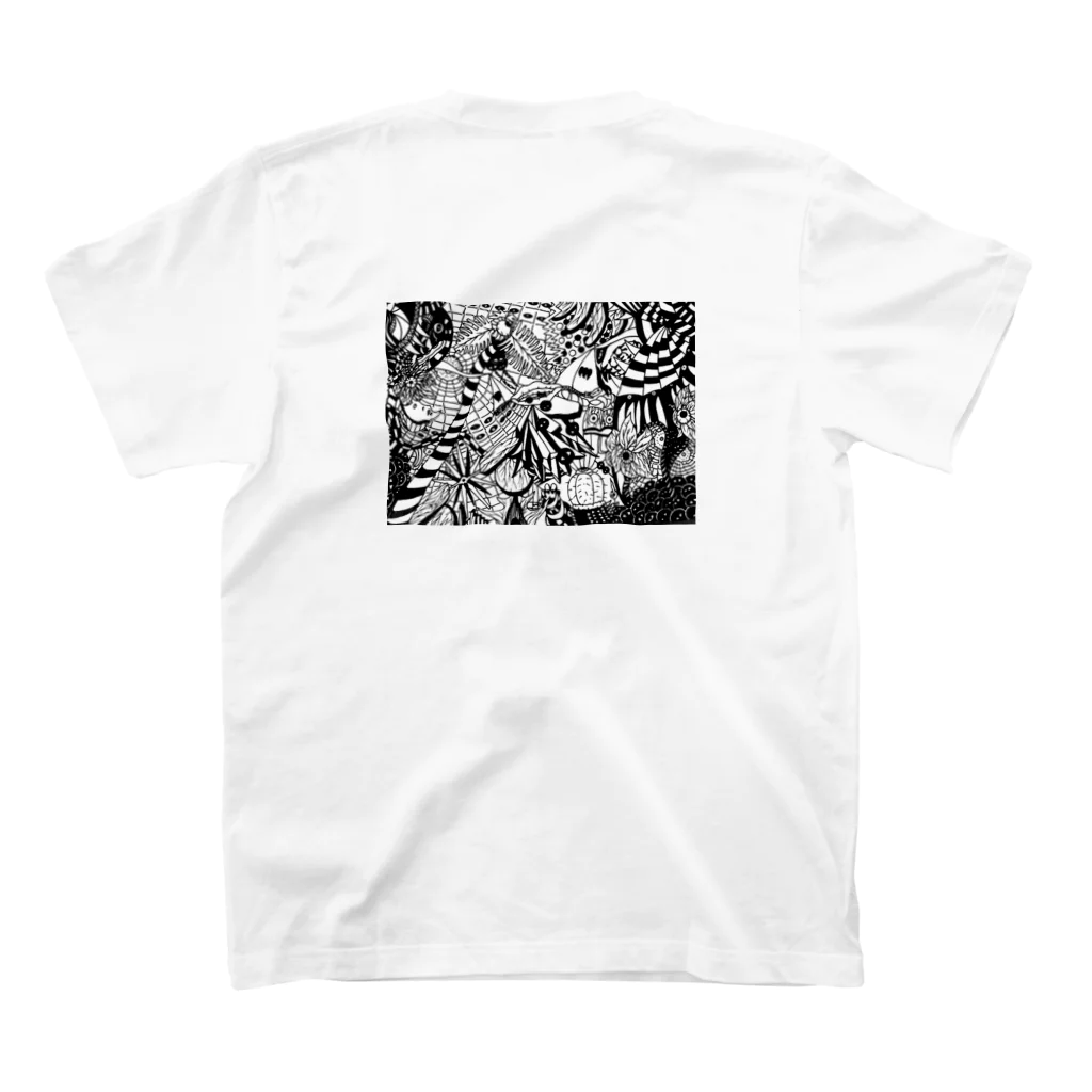 upsidedownのHello Hello スタンダードTシャツの裏面