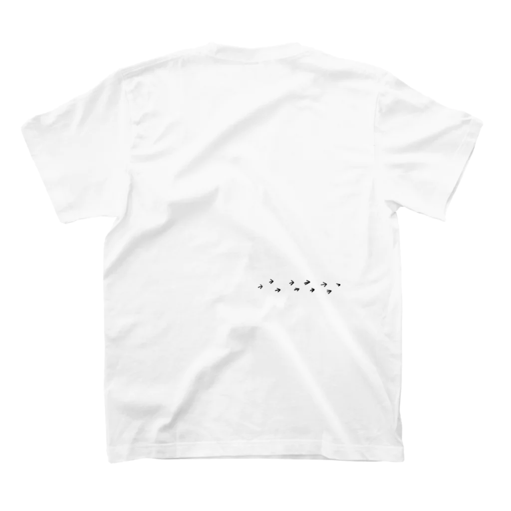 mamemintoのKOKE KOKE スタンダードTシャツの裏面