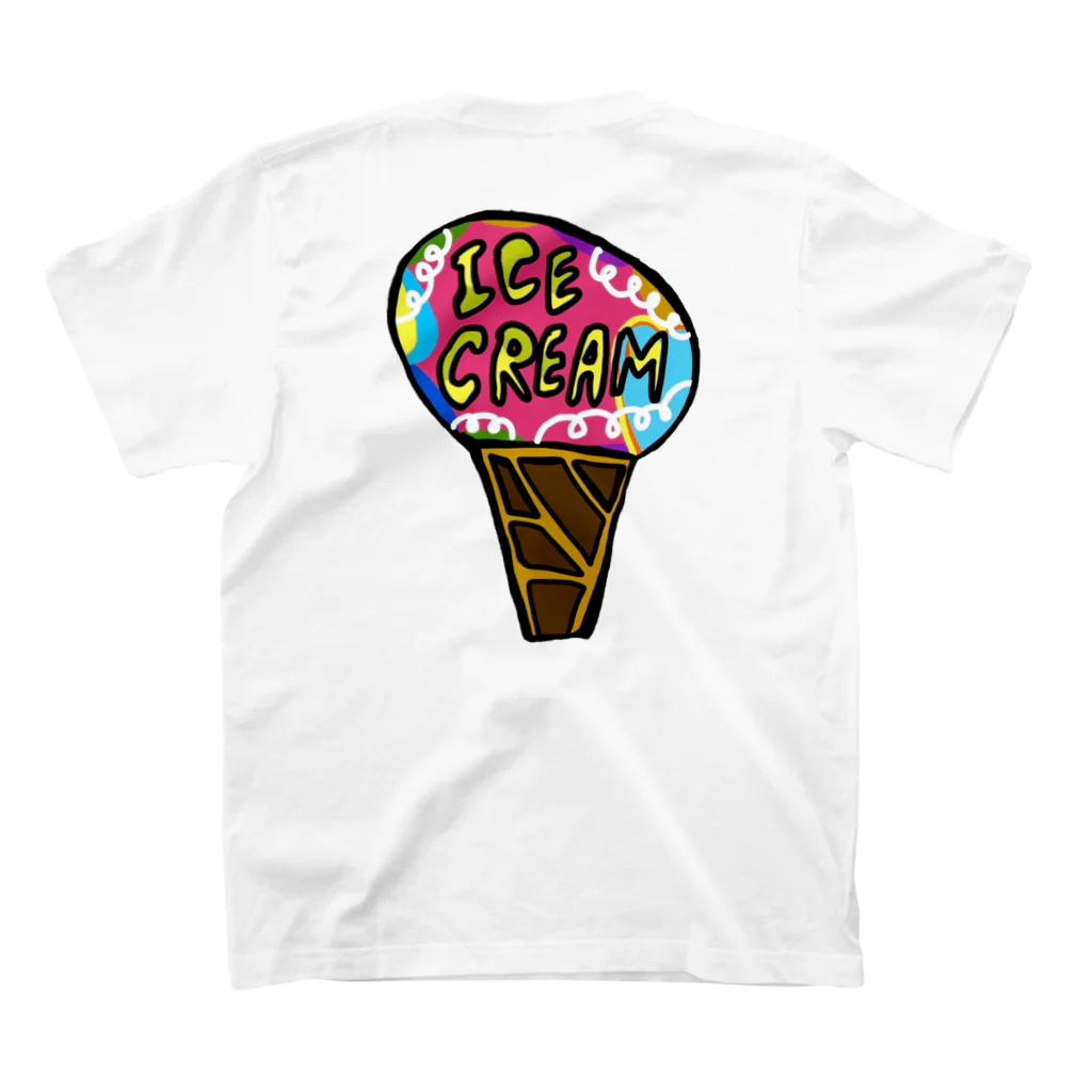 江戸川ベニのOMP2020わたしのアイスクリームショップTシャツ スタンダードTシャツの裏面