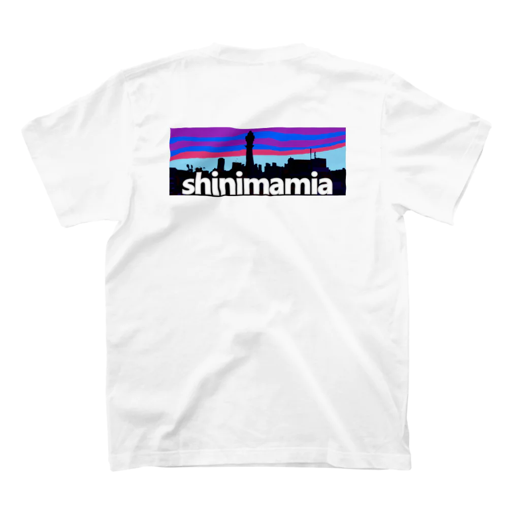 office SANGOLOWのshinimamia_新今宮 スタンダードTシャツの裏面