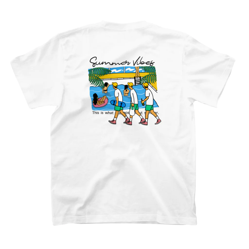 ｙｙのsummer vibes スタンダードTシャツの裏面