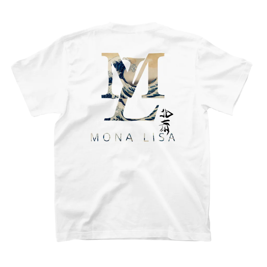 Elvis-MersonのMONALISA✖️浮世絵 Regular Fit T-Shirtの裏面