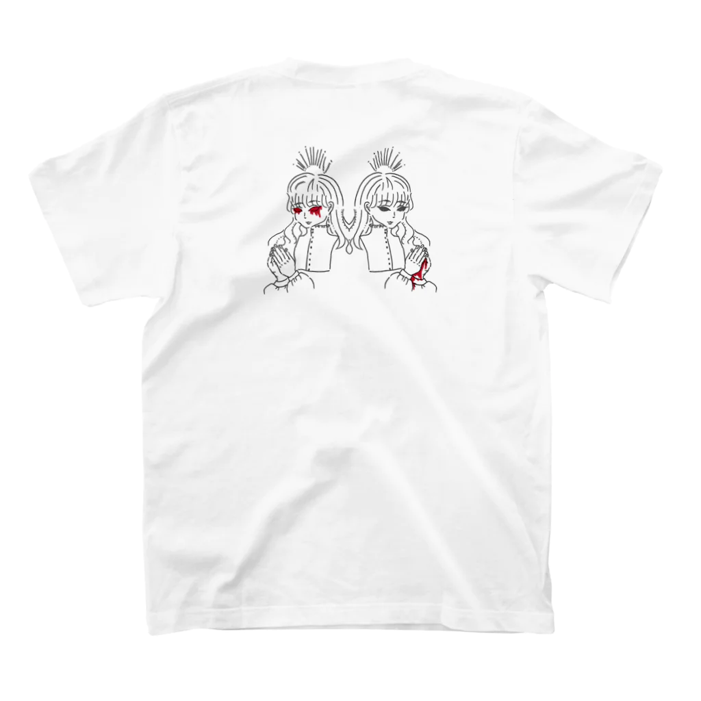 ぽむの妬みちゃんと恨みちゃん スタンダードTシャツの裏面