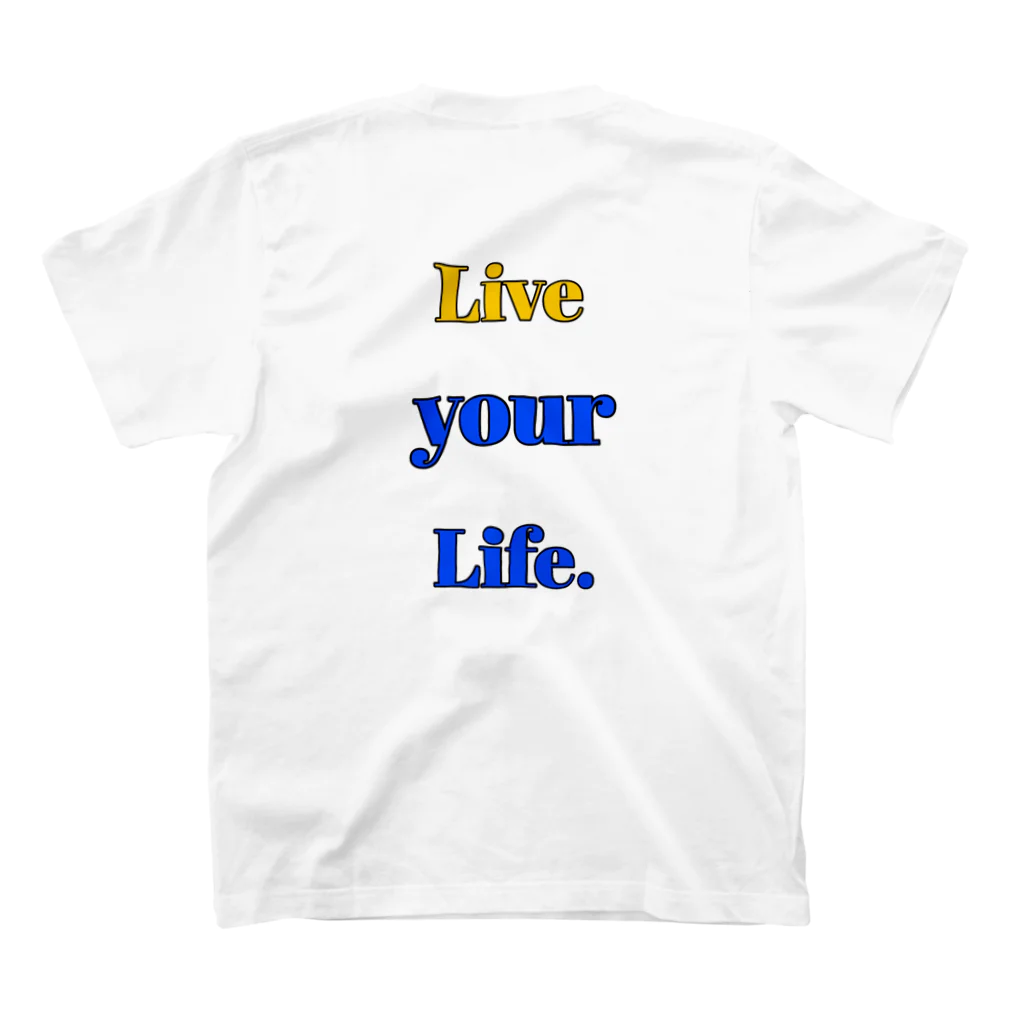 zoku_lightの‘Live your Life’ スタンダードTシャツの裏面