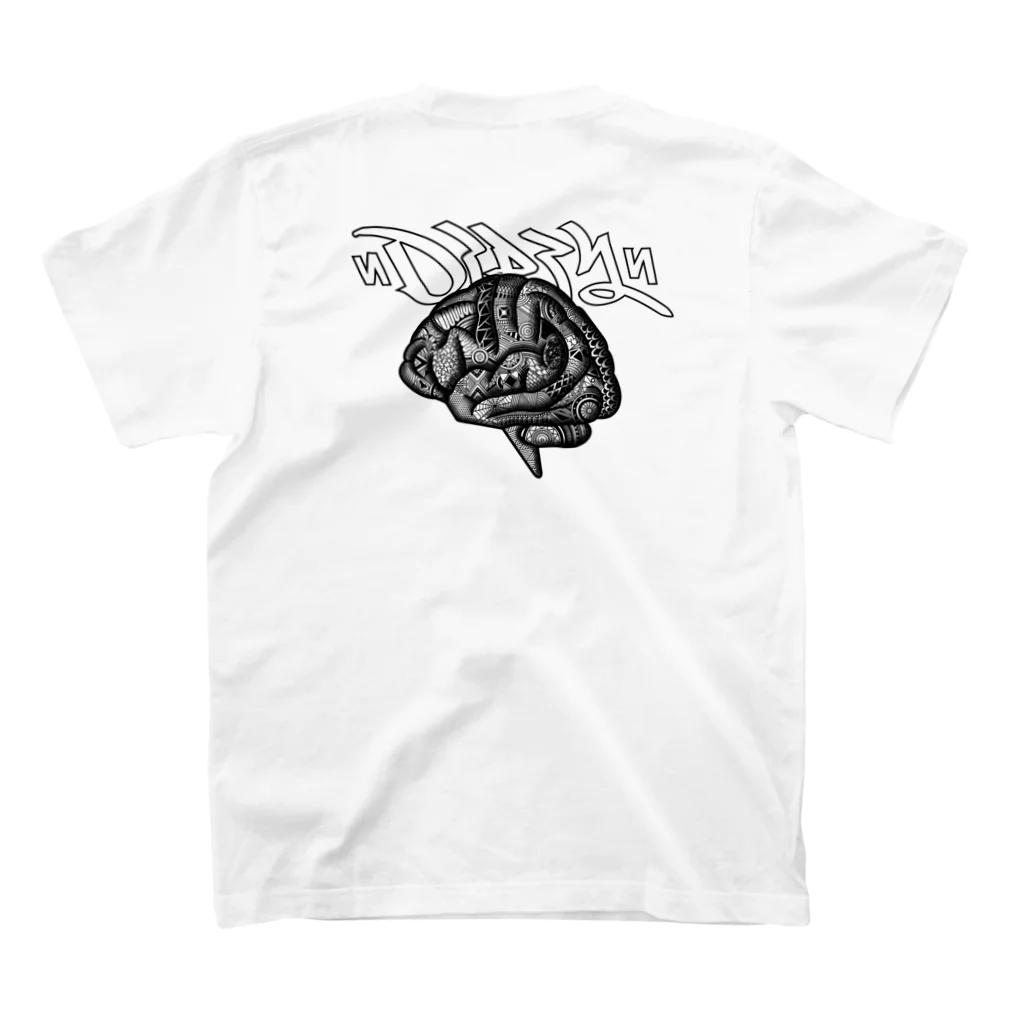 TRIVANEのDIRTY BRAIN スタンダードTシャツの裏面