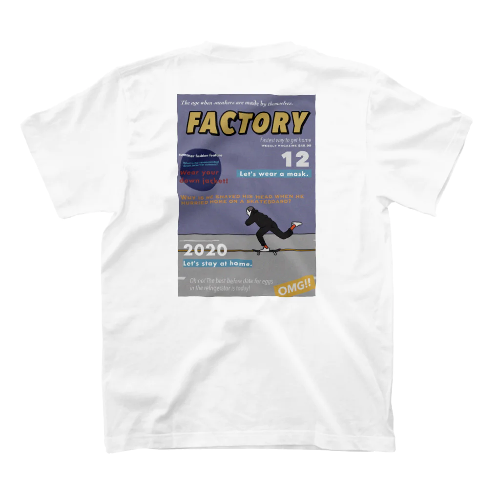 FACTORYのFACTORY MAGAZINE スタンダードTシャツの裏面