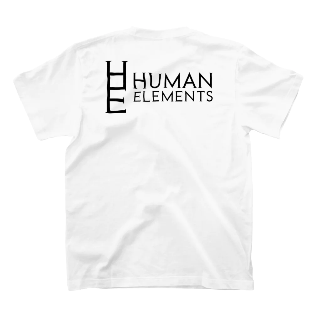 Human Elements STOREのMinimum Logo (White) スタンダードTシャツの裏面