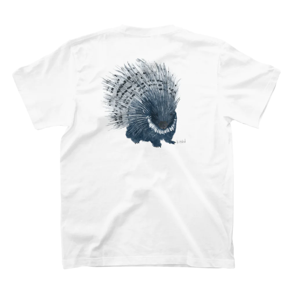 K.tskdのPorcupine  スタンダードTシャツの裏面