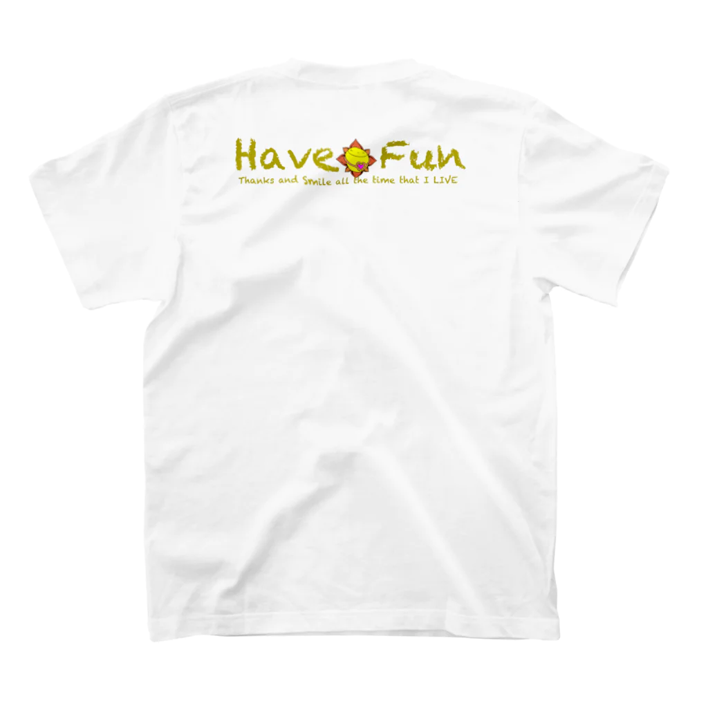 HaveーFun 嘉のHaveーFun点絵図案１ スタンダードTシャツの裏面