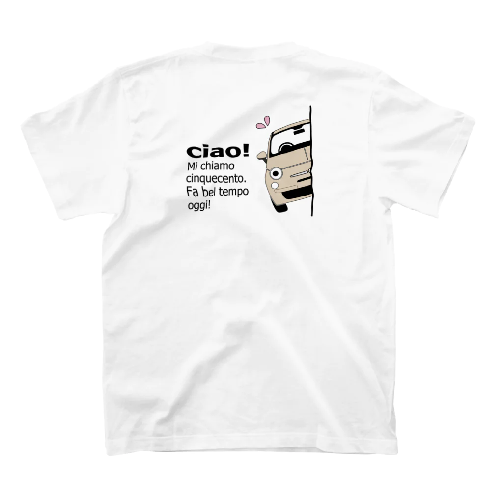 ニキトウホンポのひょっこりちん　クレミ～ノ スタンダードTシャツの裏面