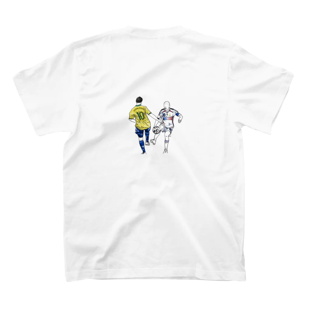 senobi_manのジダンとロナウジーニョ スタンダードTシャツの裏面