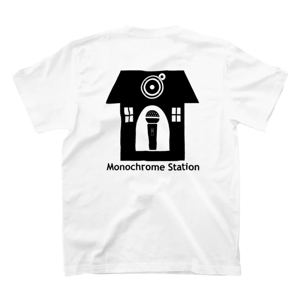 Monochrome Station Goodsの#モノステ バックプリントTシャツ スタンダードTシャツの裏面