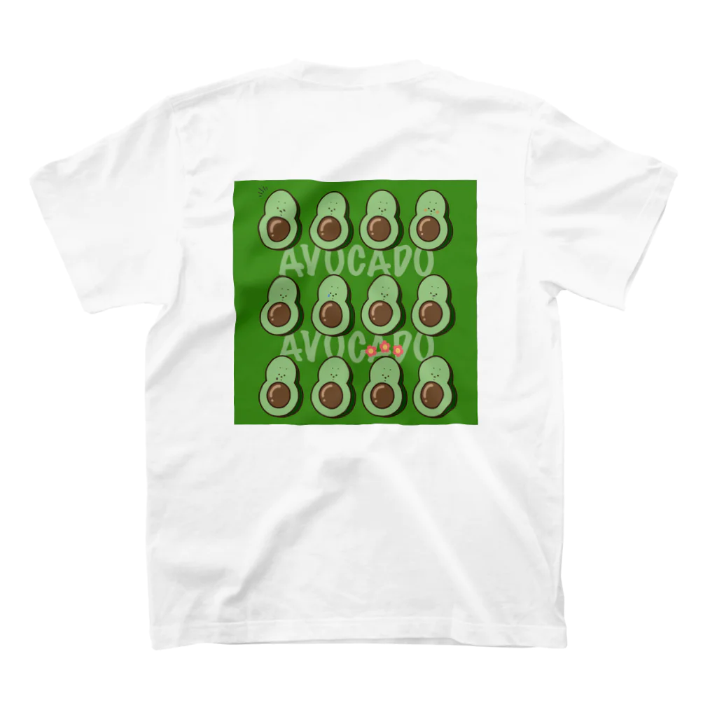 nooaのavocado. スタンダードTシャツの裏面