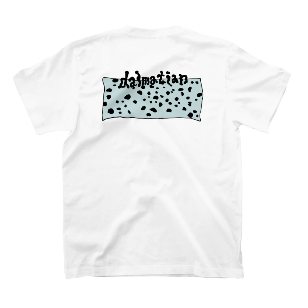 うみちゃんのdalmatian（１） スタンダードTシャツの裏面