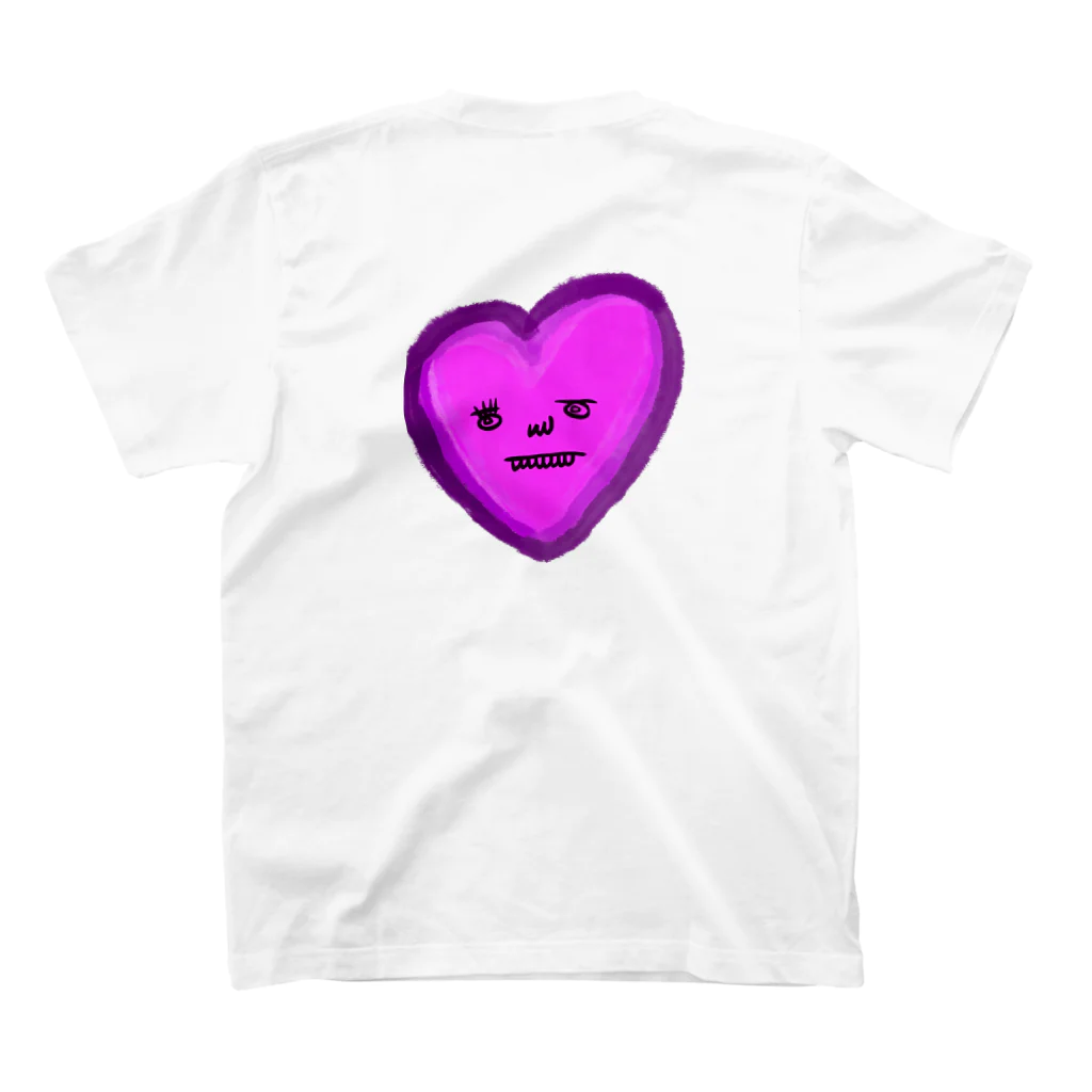 WanogakiのHeart (both) スタンダードTシャツの裏面