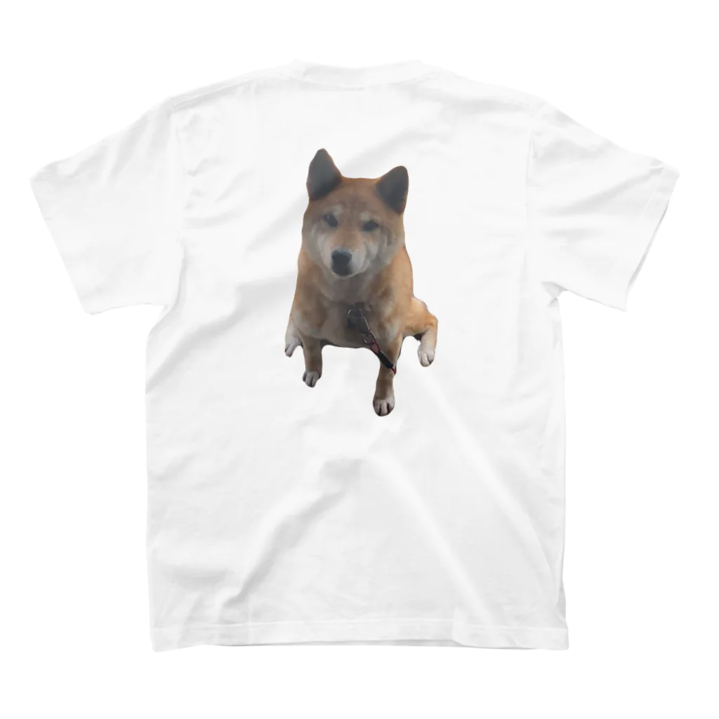 柴犬と柴犬のshibainuうちの子2 Regular Fit T-Shirtの裏面