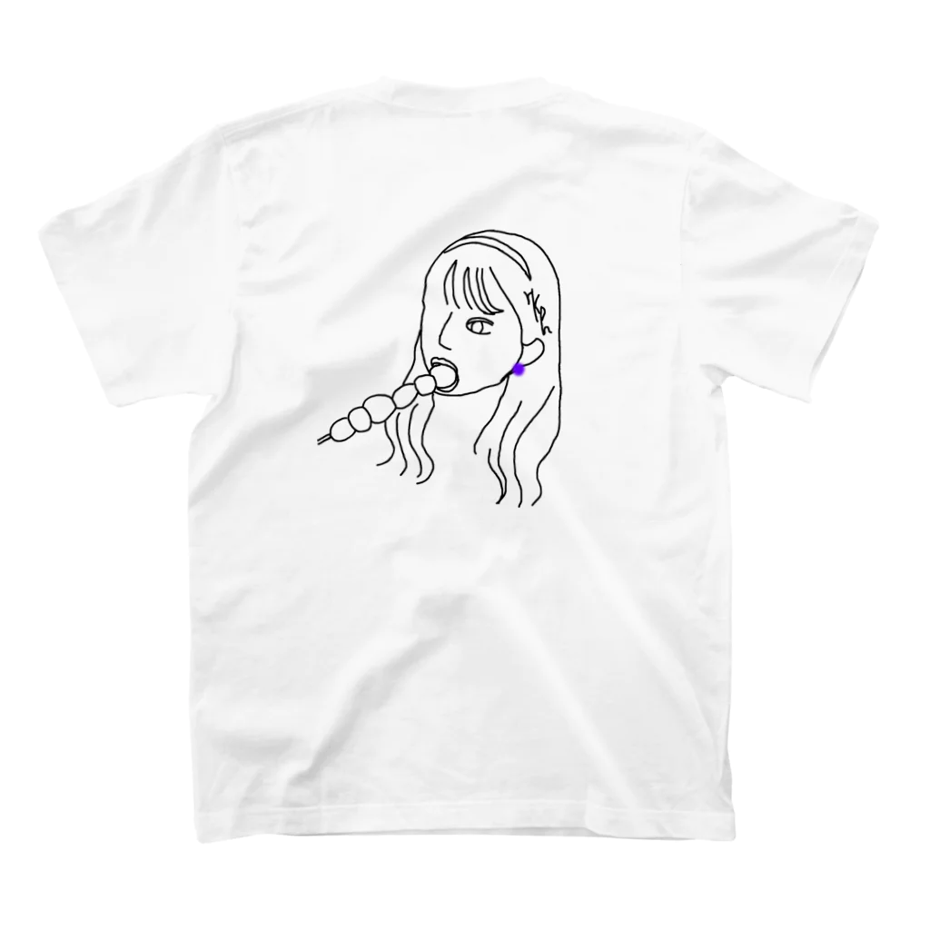 rkpn__のたくさん食べる女の子 スタンダードTシャツの裏面