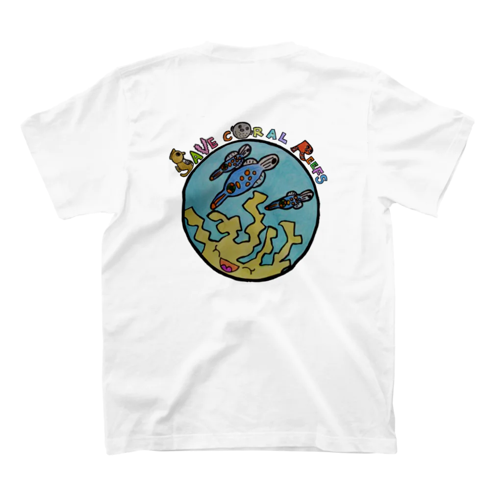 momo3momo3のSAVE CORAL REEFS スタンダードTシャツの裏面