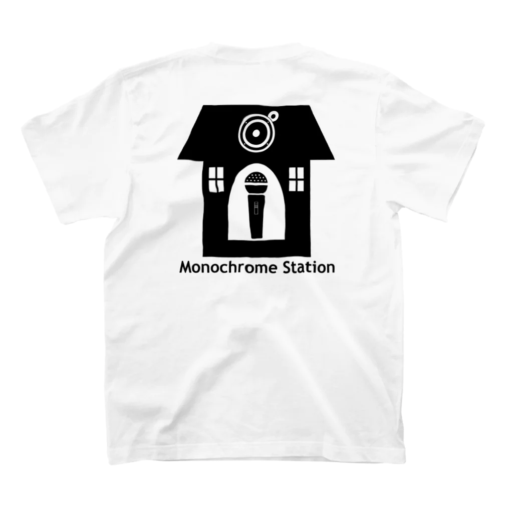 Monochrome Station Goodsの#モノステ WプリントTシャツ スタンダードTシャツの裏面