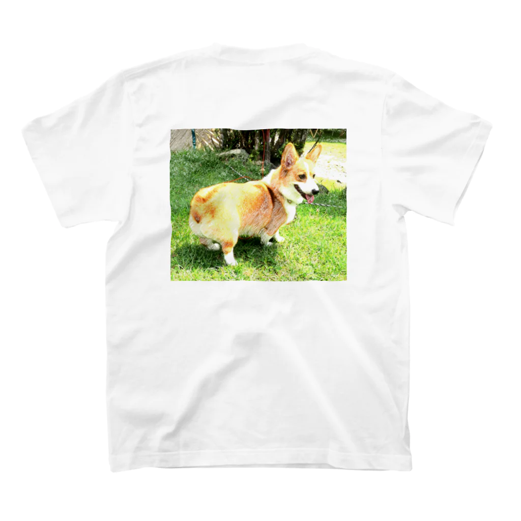 HANA’s NOSE CLIMBINGのCorgi_hana_01 スタンダードTシャツの裏面