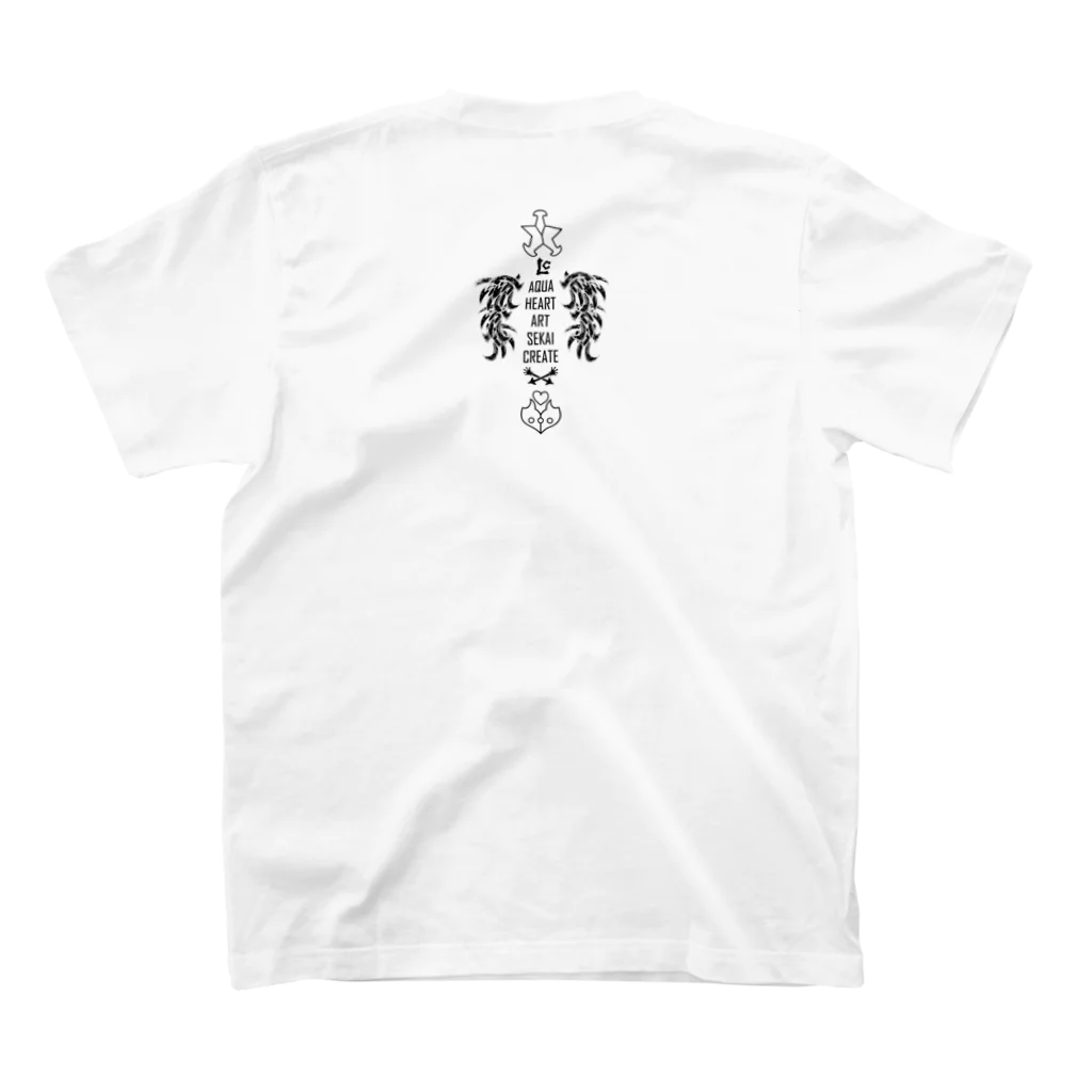 ERIKOERIN ART SHOPのベクトルPOCKET／スカル Regular Fit T-Shirtの裏面